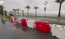 Maltempo in Francia, chiusa la Promenade des Anglais a Nizza