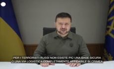 Ucraina, Zelensky: "La flotta russa sta abbandonando il Mar Nero"