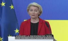 Von der Leyen: "Macedonia del Nord sulla buona strada per l'ingresso nell'Ue"