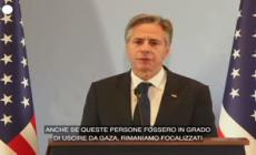 Israele, Blinken: "Una pausa umanitaria faciliterebbe l'assistenza ai civili"