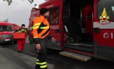 Maltempo in Toscana, le operazioni dei vigili del fuoco a Campi Bisenzio e Montemurlo