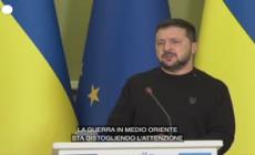 Zelensky: "La guerra in Medio Oriente distrae dall'Ucraina"