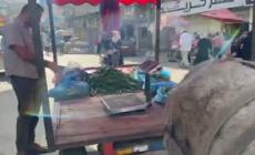 Gaza, carenza di verdure al mercato di Khan Yunis