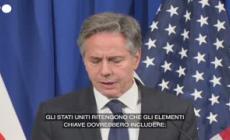 Blinken: "Israele non deve rioccupare Gaza"