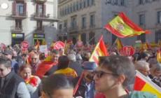 Spagna, a Barcellona in piazza contro l'amnistia ai separatisti catalani