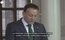 Tumulti in Irlanda, il premier: "Disordini di ieri una vergogna per il Paese"