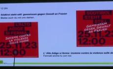 25 novembre, l'Alto Adige si ferma per dire No alla violenza sulle donne