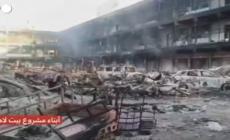 Gaza, scuola distrutta da un incendio a Beit Lahia