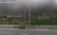 Roma, maxi-incendio nell'impianto rifiuti di Malagrotta
