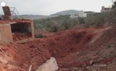 Libano, crateri a Kfar Kila dopo gli attacchi israeliani