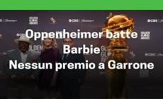 'Oppenheimer' e 'Poor things' trionfano ai Golden Globe