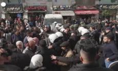 Cisgiordania, palestinesi manifestano contro la visita di Blinken