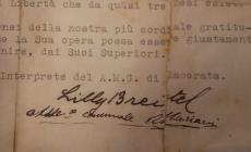 Da una lettera del 1944 scopre che il padre aiutò ebrei e prigionieri di guerra stranieri