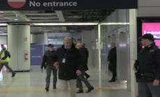 Sinner sbarca a Fiumicino, gli applausi in aeroporto
