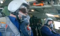 Putin in volo sul nuovo bombardiere nucleare