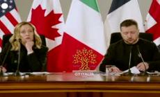 Zelensky al G7:  "Sapete cosa ci serve, contiamo su di voi"
