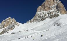 E' allerta gialla per valanghe sulle Dolomiti