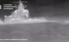 Due droni marini ucraini colpiscono il pattugliatore russo Sergiy Kotov nelle acque della Crimea