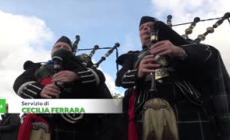 Rugby Italia Scozia, tifosi con cornamuse e kilt allo stadio Olimpico