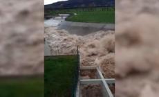 Maltempo a Vicenza, aperto il bacino di laminazione di Montebello