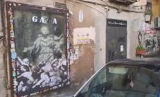 Messaggio per Gaza sulla "Madonna con la pistola" di Banksy a Napoli