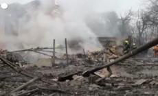 Ucraina, le macerie dopo il bombardamento russo su Odessa