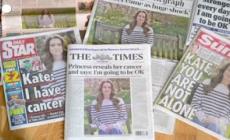 "Kate, non sei sola": le prime pagine dei giornali britannici