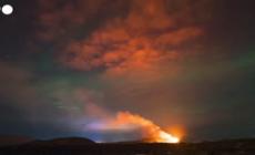 Spettacolo nel cielo in Islanda