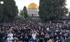 Gerusalemme, fine del ramadan nella spianata delle moschee