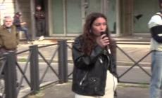 Studenti della Sapienza protestano davanti al Tribunale