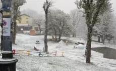 Caduti 15 centimetri di neve nel Modenese