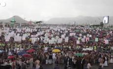 Yemen, manifestazione pro-Gaza a Sanaa