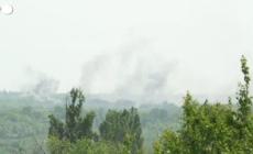Attacco russo all'Ucraina orientale, fumo ed esplosioni