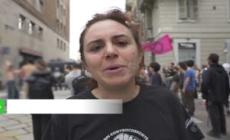 G7, Venaria: protesta a torso nudo degli attivisti di Extinction Rebellion
