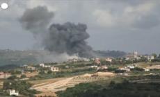 Libano, attacco israeliano nel sud del Paese: colonne di fumo si alzano in cielo