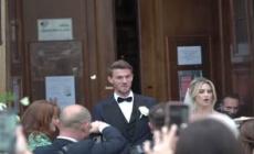 Torino, nozze a San Carlo Borromeo per Daniele Rugani e Michela Persico