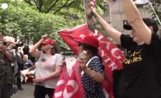 New York, tensioni fra sostenitori e contestatori di Trump