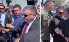 Magi strattonato dalla sicurezza albanese, interviene Meloni