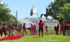 Washington, protesta pro-Palestina davanti alla Casa bianca