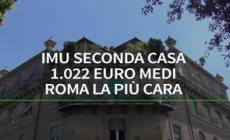 Per Imu seconda casa 1.022 euro medi: Roma la piu' cara