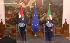 Meloni: "Condivido le priorita' della presidenza ungherese, bene la denatalita'"