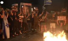 Manifestazione a Tel Aviv contro il governo di Netanyahu