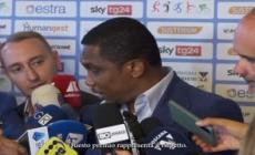 Eto'o riceve il Premio Fair Play Menarini: "Rispetto per tutti"