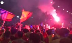 Euro 2024, Madrid: gli spagnoli festeggiano la vittoria in piazza Cibeles