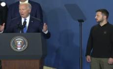 Le ultime gaffe di Biden al vertice Nato a Washington 10 giorni fa