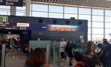 Il rientro dopo Parigi, applausi a Fiumicino per Paltrinieri e Fiamingo