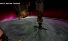 L'aurora boreale vista dallo spazio e' incredibile