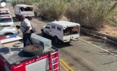 Libano, soccorritori in azione dopo un attacco israeliano