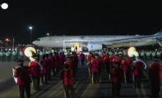 Papa Francesco sbarca a Port Moresby, in Papua Nuova Guinea