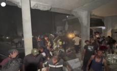 Gaza, i soccorsi dopo un raid israeliano nel quartiere Sheikh Radwan